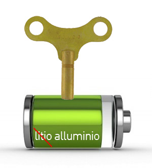 Batteria cellulari alluminio